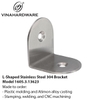 L-Shaped Stainless Steel 304 Bracket – Model 1605.3.13623