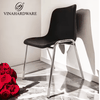 Vinahardware Plastic Metal Stacking Chair For Public Use - Suitable For Outdoor And Indoor