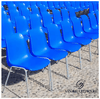 Vinahardware Plastic Metal Stacking Chair For Public Use - Suitable For Outdoor And Indoor