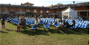 Vinahardware Plastic Metal Stacking Chair For Public Use - Suitable For Outdoor And Indoor