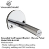 Concealed Shelf Support Bracket – Chrome Plated | Model 1608.4.09160