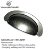 Vintage Shell Drawer Pull Handle – Satin Black Finish | 104x43mm | Model 1340.1.02481 – Vinahardware