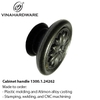 Vintage Floral Cabinet Knob – Antique Black Finish | Ø42mm | Model 1300.1.24262