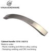 Modern Arch Cabinet Handle – Bright Nickel Finish | 64mm C-C | Model 1310.1.02312
