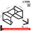 Removable conference table leg frame, using yin and yang mounts, painted matte black VNH1320845 - 1320x845x714mm (Piece) - Manufactured directly at Vinahardware (VNH) Vietnam