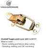 Duckbill Toggle Latch Lock | Zinc-Plated Steel | 54x35mm | Model 2201.3.10117