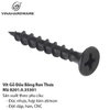 Black Wood Screw – Flat Head, Coarse Thread | Model 8201.0.35301