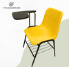 Vinahardware Four-Leg Metal Chair With Writing Desk And Book Net for Students