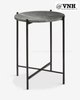 Iron table frame 460x400x295mm, slanted legs, sand black paint - Manufactured directly at Vinahardware (VNH) Vietnam - OEM