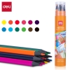 Bút chì màu nhựa xóa được Deli 7073