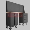 Tủ dụng cụ CSPS 183cm - 2 tủ màu đen/đỏ
