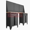 Tủ dụng cụ CSPS 183cm - 2 tủ màu đen/đỏ