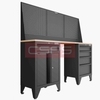 Tủ dụng cụ CSPS 183cm - 2 tủ màu đen/đỏ