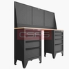 Tủ dụng cụ CSPS 183cm - 2 tủ màu đen/đỏ