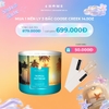 Combo - Mua 1 nến ly 3 bấc sáp đậu nành tặng 2 hộp diêm