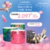 Combo - Mua 3 nến ly 3 bấc sáp đậu nành dòng Aromatherapy tặng 2 tinh dầu treo thơm xe và 2 hộp diêm