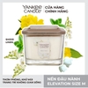 Nến thơm Yankee Candle, Nến ly vuông size M, Mùi Sheer Linen