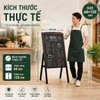 Bảng menu một mặt cho nhà hàng, quán cafe