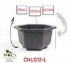 CNLG13 - Chậu Nhựa Lục Giác Mã 13 (3 size)