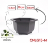 CNLG13 - Chậu Nhựa Lục Giác Mã 13 (3 size)
