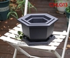 CNLG13 - Chậu Nhựa Lục Giác Mã 13 (3 size)