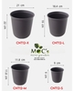 CNT12 - Chậu Nhựa Mã 12 (4 size - 2 màu)