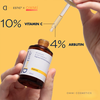 HYAESTIC - Serum dưỡng sáng da, hỗ trợ mờ thâm nám 4% Arbutin & 10% Vitamin C (30ml)