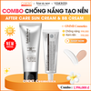 [Combo] Chống nắng dưỡng & tạo nền căng bóng tự nhiên – Éclat du Teint After Care Sun Cream & VEMONTES Glow Pot No.17 Max Mirror BB Cream | Hàn Quốc