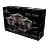 BỘ NỒI CHẢO MÀU CARBON XÁM, 10 MÓN 531.08.003