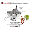 Combo Bộ 3 Nồi Cao Cấp Và Chảo 24cm Kitchi Ceramic