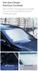 Màn kéo che nắng cửa kính trước dùng cho xe ô tô Baseus Auto Close Car Front Window Sunshade (58/64Cm, Retractable Windshield Sun Shade with Suction Cup for Car Front Window)