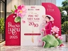 Mẫu trang trí 20/10 đẹp cho công ty Hà Nội