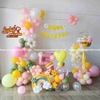 Set Bóng Bay Sinh Nhật Bé Gái Đơn Giản