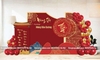 Trang Trí Tiệc Mừng Thọ Sang Trọng Tone Đỏ Vàng Hà Nội