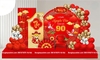 Trang Trí Tiệc Mừng Thọ Sang Trọng Tone Đỏ Vàng Hà Nội