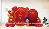 Trang Trí Tiệc Mừng Thọ Sang Trọng Tone Đỏ Vàng Hà Nội
