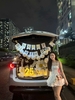 DỊCH VỤ TRANG TRÍ CỐP XE Ô TÔ CHO CẦU HÔN TỎ TÌNH SINH NHẬT HÀ NỘI