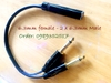 TAD-013Y 6li cái chia 2 6li đực mono - Cáp Y 0.3M chia tín hiệu