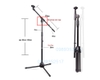 Chân Mic ND-303 - Toàn Bộ Bằng Kim Loại, Khóa Kim Loại Tốt, chắc chắn, bền, thân micro đường kính 2.5cm