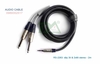 RS-2263 2M Dây 3.5mm to 2x6.3mm  II 3li stereo ra 2 6li mono