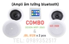 COMBO 2 Loa ốp Trần JBL 8128 & Amply Gắn Tường Cho Căn Hộ