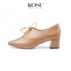 Giày da mũi vuông 5cm Oxford Kosu KS-23041