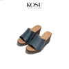 Dép đế xuồng viền hoa 8cm Kosu K-25M19