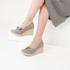Giày da đính nơ 7cm Kosu K-24M26