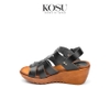 Sandal nữ đế xuồng bít mũi 5,5cm T-Strap Kosu O-4004