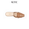 Dép cao gót 7cm Loafer Leather Kosu KS-23010