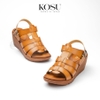 Sandal nữ đế xuồng bít mũi 5,5cm T-Strap Kosu O-4004