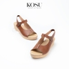 Sandal nữ đế xuồng quai ngang 4cm Kosu 92460