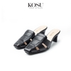 Dép cao gót 7cm Loafer Leather Kosu KS-23010