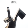 Giầy da mũi tròn 5cm Slingback Kosu 2028